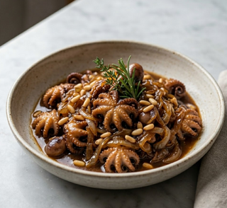 Pulpitos Con Cebolla