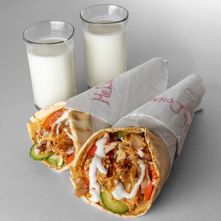 2 средни дюнера + 2 айряна Мегле (300мл)