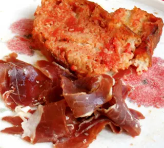Plato de jamón ibérico