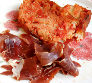 Plato de jamón ibérico