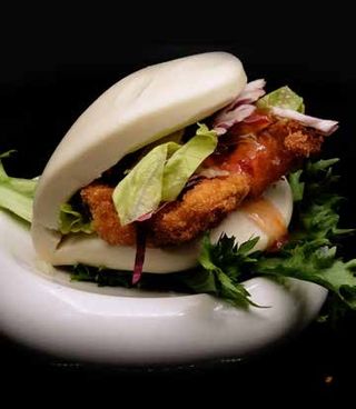 048 Bao tonkastu pollo - 1 pezzo