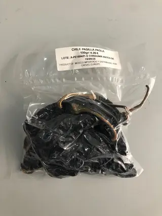Chile Seco Pasilla, 100G