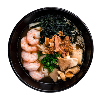 Рамен с креветками