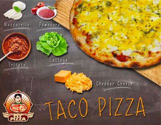 Taco pizza