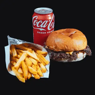 MENU SINGLE BEEF SMASH BURGER