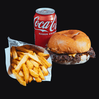 MENU SINGLE BEEF SMASH BURGER