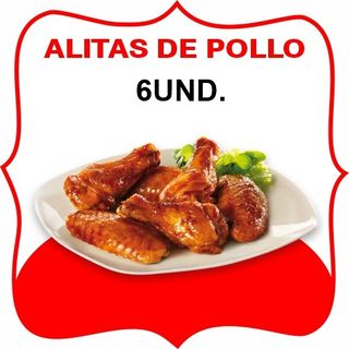 Tapa De Alitas De Pollo (6 uds.)
