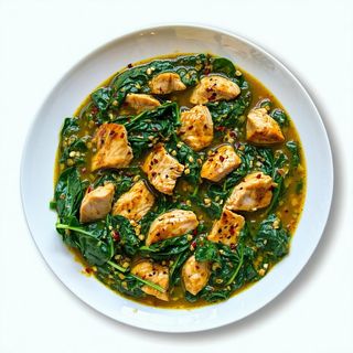 36. Chicken palak