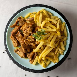 Brassói sertéshús/Friptură de porc “á la Brașov”