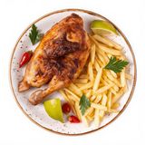 Plato Con Pollo Y Patatas