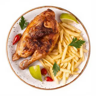 Plato con pollo y patatas