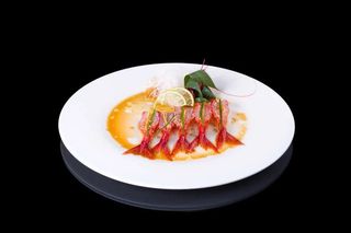 Carpaccio di gambero rosso di Mazara