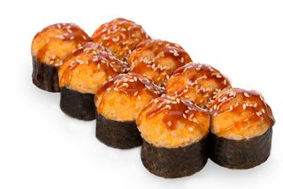 Запеченный ролл с лососем