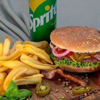 Комбо Бургер меню "Spicy" Glovo