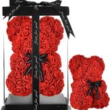 Ours En Rose rouge 