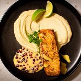 Somon cu piure de telina