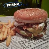 VEGE BURGER + pomfrit & kečap