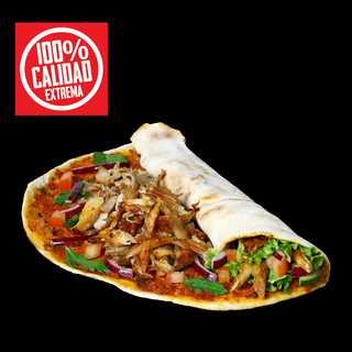 Lahmacun Solo Carne y salsas( sin enslada)