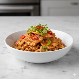 Cerdo Con Salsa Picante