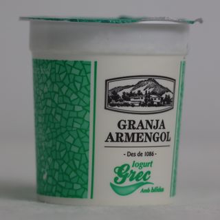 Iogurt Grec Amb Bifidus Sense Sucre Granja Armengol 125Gr