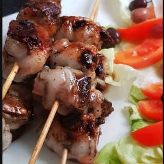 Brochette de foie avec boulfaf pour 1 personne