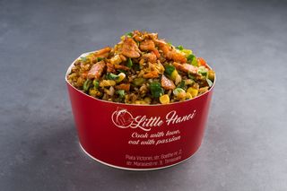 Com Rang Ca Hoi - Orez prajit cu somon