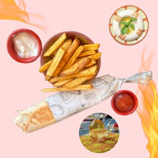 Combo Menu Chawarma au choix + Houmous + Knaffé À La Crème