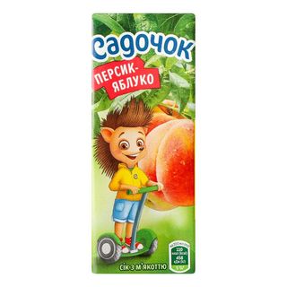Сік Садочок Персик-яблуко (0.2л)