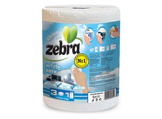 Руло Кухненско Zebra White Care 1 Бр Трипласт. 800Гр-034287
