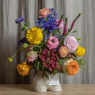 Mini Bum Bum Blanco con Flores Frescas