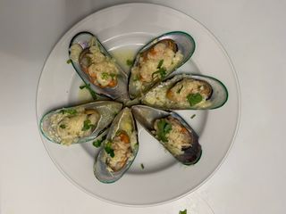 Mexilhão Gratinado