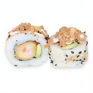 61 Langostino Tempura Cebolla California Roll (8 Pzs.)