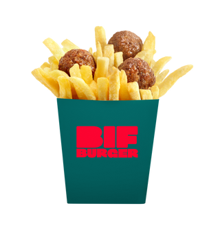 Patatine con polpette