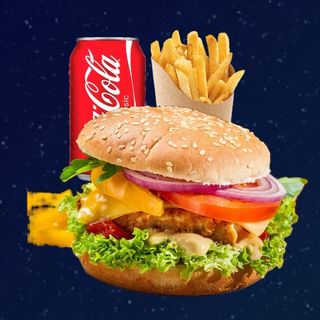 Menu Hamburgesa de pollo 