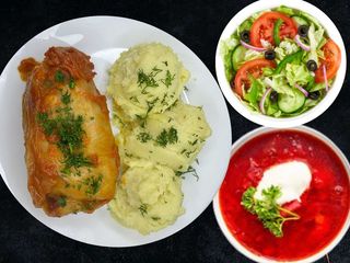 Zestaw 1000+g: ZUPA + Gołąbki + Dodatki