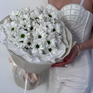 Букет "Моно з ромашковидноі хризантеми (5)"