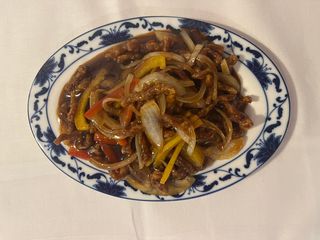 87. Manzo fritto in salsa chili