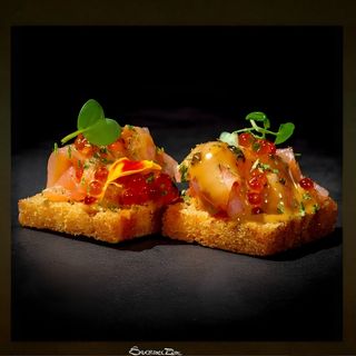 Crispy smoking salmon crunchy 2 pezzi