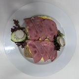 Pain De Campagne, Œuf Brouillé, Bacon De Bœuf