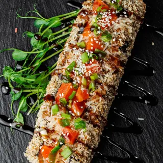 Лосось spicy hot dog
