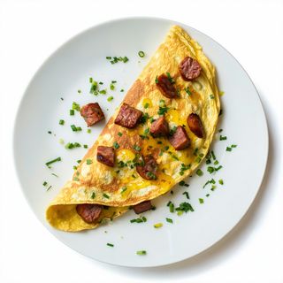 Omletă cu cârnaţi