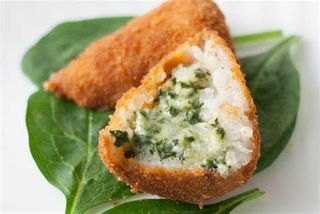 Arancina con spinaci