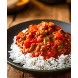White Rice with Pepper Stew