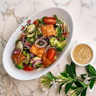Crispy Samosa with Fresh Greens