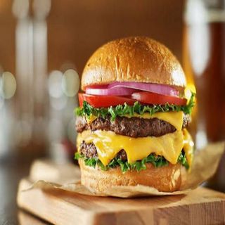 Hamburguesa doble con queso 