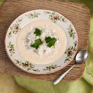 Карпатський банош з бринзою та грибним соусом (350г)