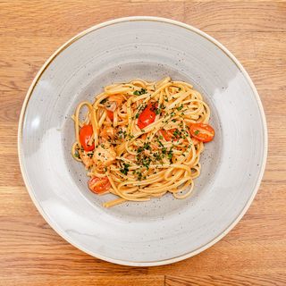 Linguine con salmone