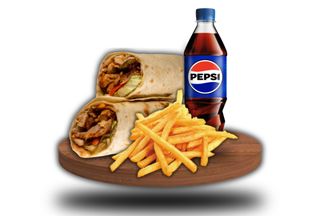 Комбо меню Шаурма Класична + Фрі 155 + Пепсі 0,5