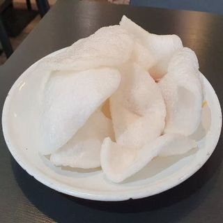 Hojas de gambas chinas (fritas)