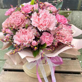 Flowerbox z goździków 